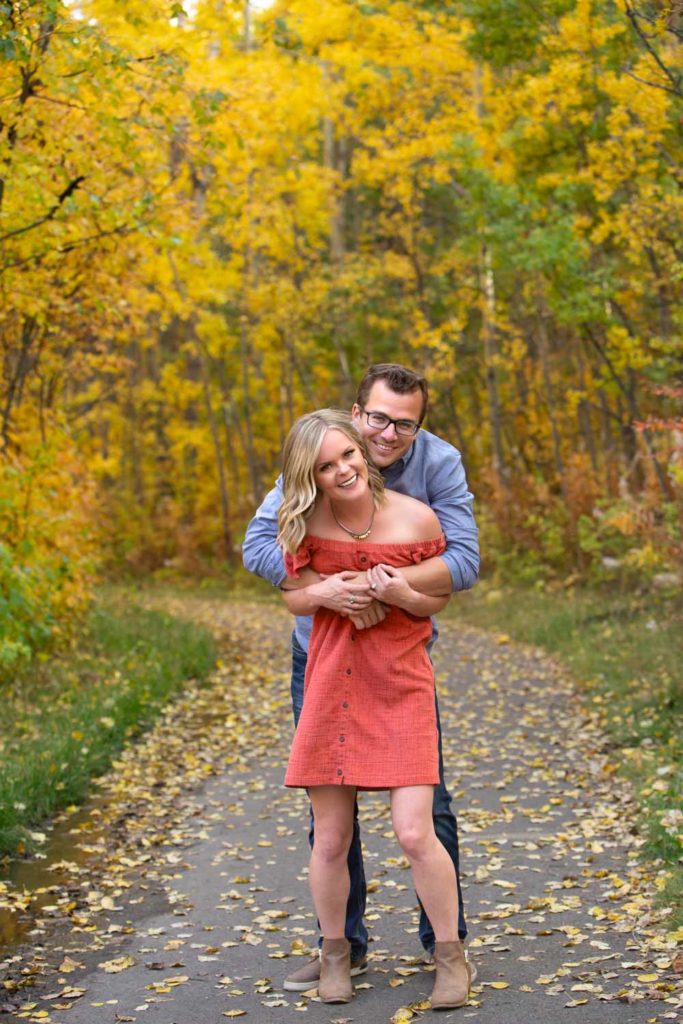Outdoor fall couples photos-Calgary