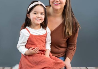 mom and daughter-studio photo