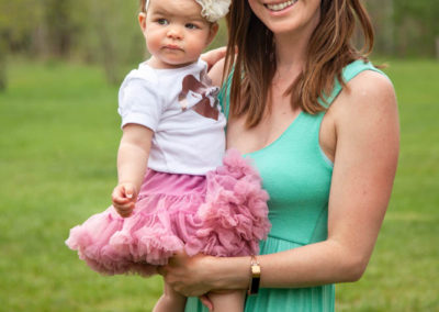 mom and baby in the park