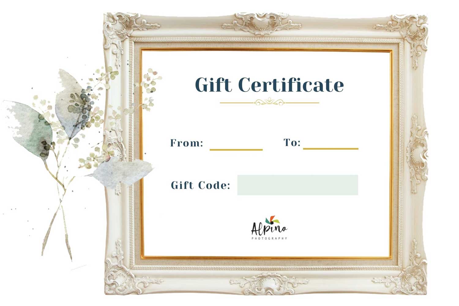 Alpina Photography-Mother's day gift certificate