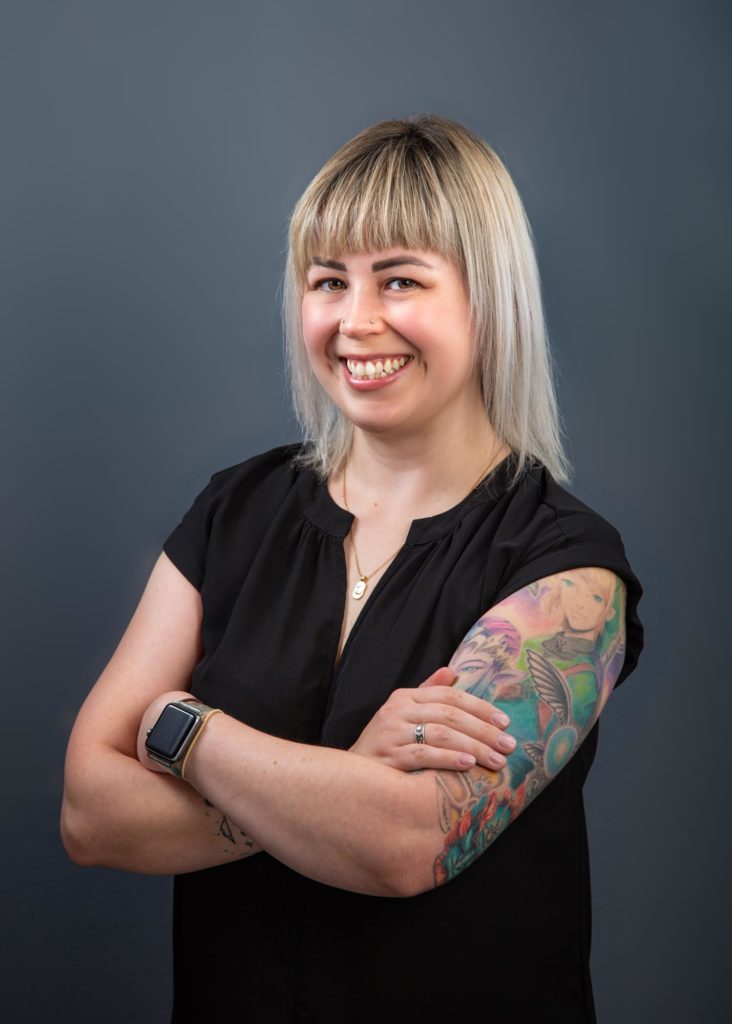 Female headshot in studio