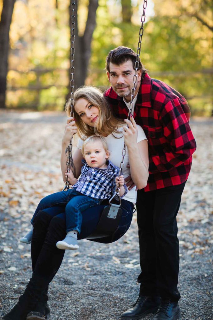 family in the playground