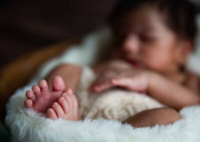 newborn baby feet