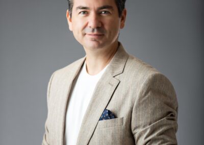 Man wearing light colour suit-business headshot